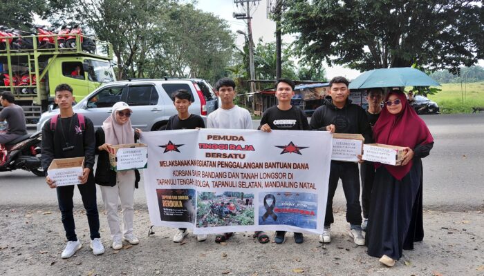 Pemuda Tinggi Raja Bersatu Galang Dana Bantu Korban Bencana